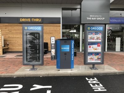 Установка системы Drive Thru в Greggs (Великобритания)